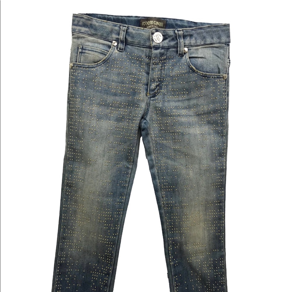 Roberto Cavalli Girls Jeans with adjustable waist